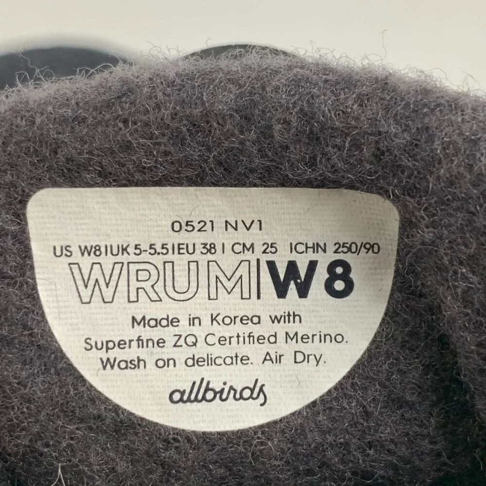 Allbirds Women's WRU Wool Mizzle Mid Lace Up Sneaker Size‎ 8